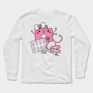 First Aid cute pills cartoon Long Sleeve T-Shirt